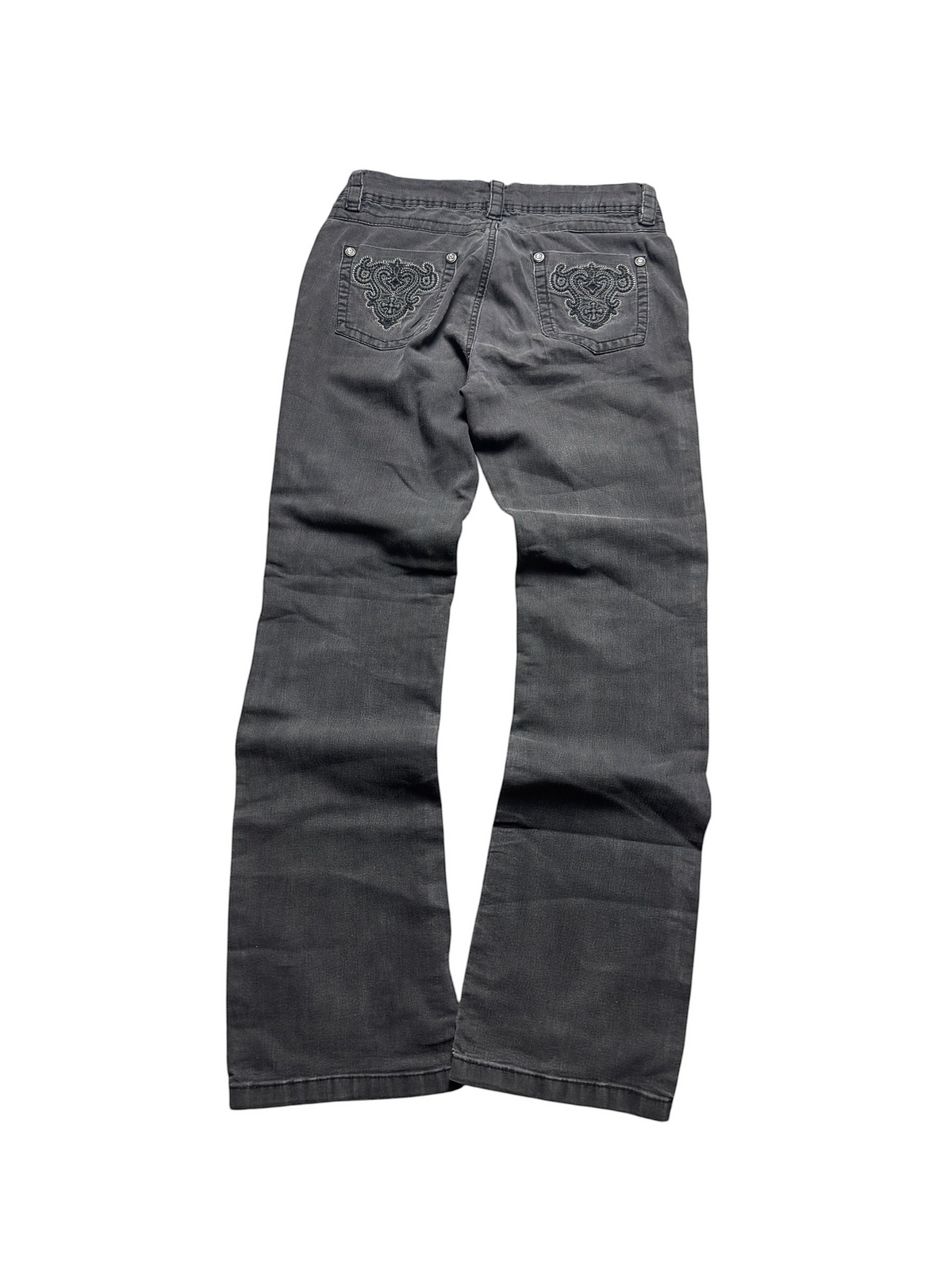Schwarze Vintage Bootcut Jeans