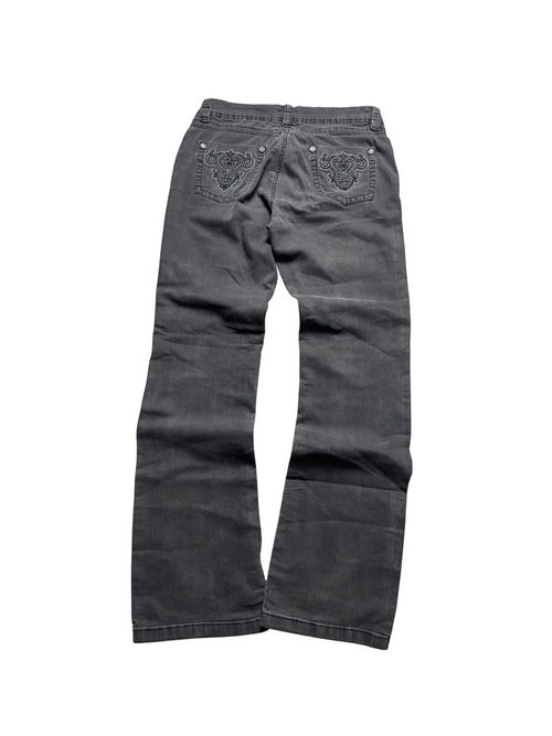 Schwarze Vintage Bootcut Jeans