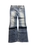 NinetyThree Arizona Jean Co medium-wash blue bootcut denim jeans with stretch fabric and classic zip fly closure